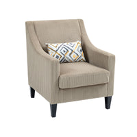 Coolmore Modern Accent Chair,Upholstered Armchair With Scooped Arms For Bedroom,Apartment,Studio,Office,Waiting Room Camel Corduroy Camel Primary Living Space Foam Corduroy