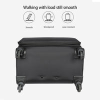 Softside Luggage Expandable 3 Piece Set Suitcase Upright Spinner Softshell Lightweight Luggage Travel Set 20Inch 24Inch 28Inch Black Fabric Plastic