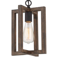 1 Light Steel Lantern Dimmable Farmhouse Pendant Ul Certified Walnut Ceiling Lights Steel Metal