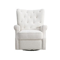 Alice Wingback Recliner In Cream Boucle Cream Fabric