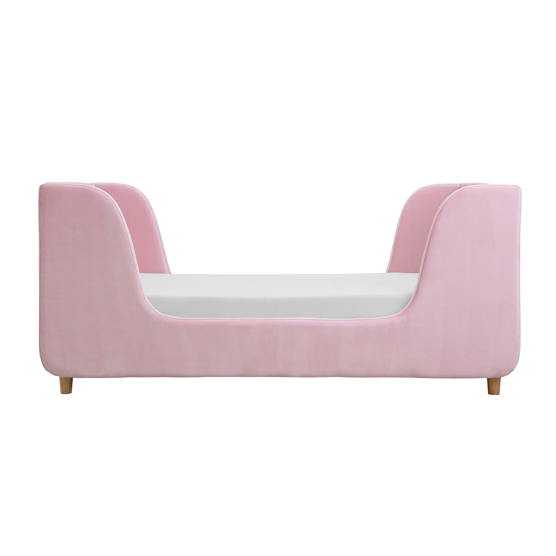 Bodhi Upholstered Toddler Bed In Pink Pink Polyester