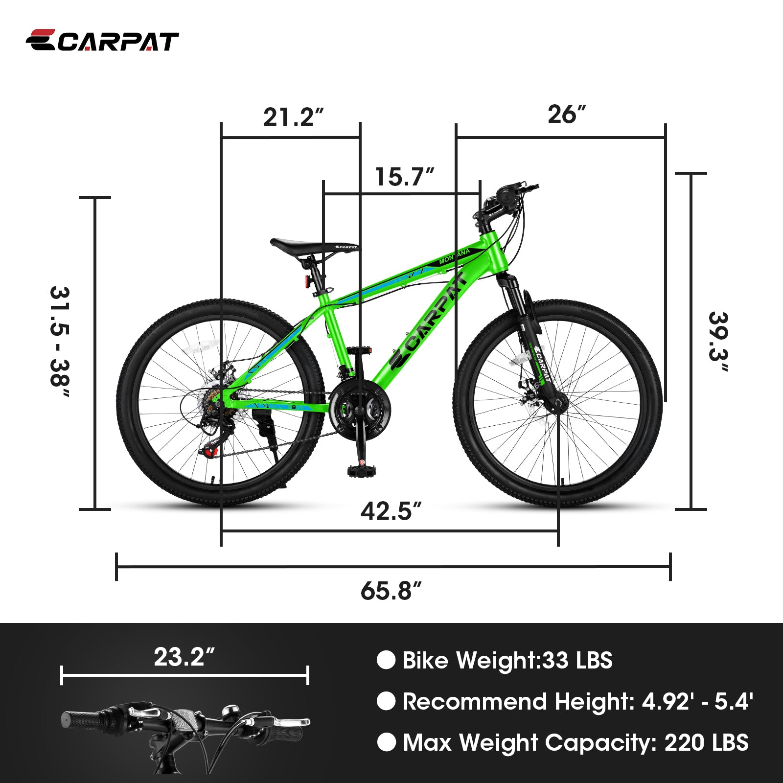 A24299 Green Black Green Aluminium