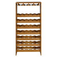 Oak 7 Tier Wine Rack Oak Kitchen Wood