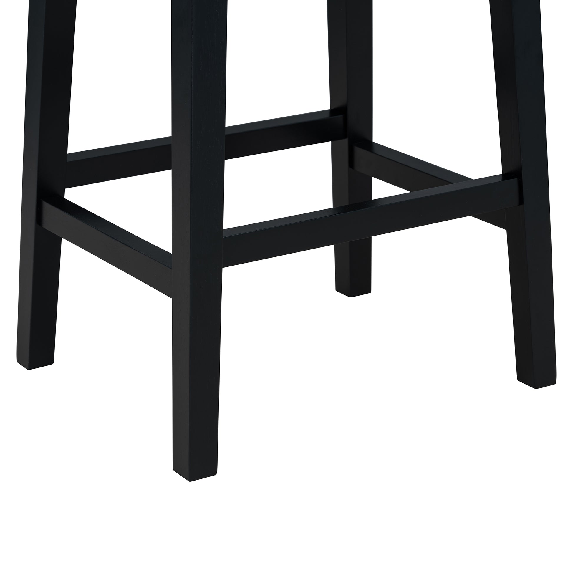 3 Piece Modern Faux Marble Versatile Bar Table Set With Storage Drawers And Padded Stools, Ideal For Space Saving Dining Nooks Or Small Kitchens Black Black Solid Wood Mdf