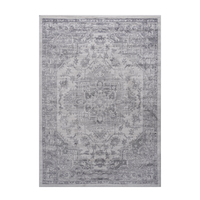 Naar Marfi Collection 2X3 Silver Oriental Non Shedding Living Room Bedroom Dining Home Office Stylish And Stain Resistant Area Rug Silver Polyester