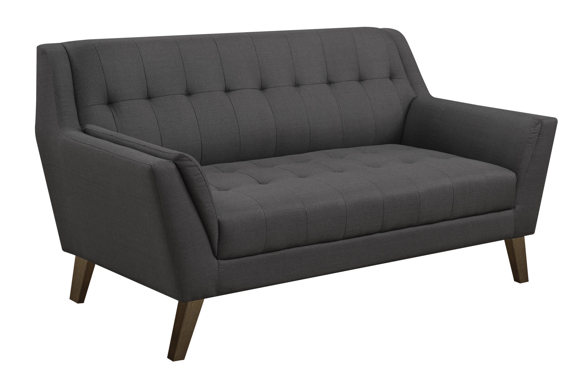 Browning Gray Loveseat Gray Foam Engineered Wood