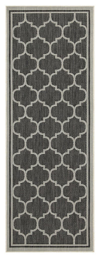 Sunshine Gc Har2005 Anthracite 7 Ft. 10 In. X 10 Ft. 3 In. Indoor Outdoor Area Rug Anthracite Polyester Polypropylene