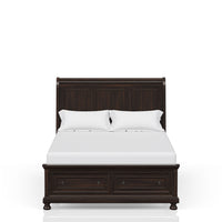 Dark Cherry King Storage Bed King Cherry Solid Wood Mdf