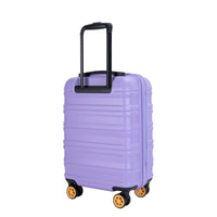 Carry On Luggage Airline Approved18.5" Carry On Suitcase With Tsa Approved Carry On Luggage With Wheels Carry On Bag Hard Shell Suitcases, Light Purple Light Purple Abs Pc