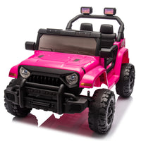 12V Kids Ride On Electric Car W Parents Control,Dual Drive, Four Wheel Suspension,With Music,Bluetooth,Mp3,Usb,With Headlights, Steering Wheel Quick Release,Slow Start For Kids Aged 3 8. Pink 50 99 Lbs Polypropylene