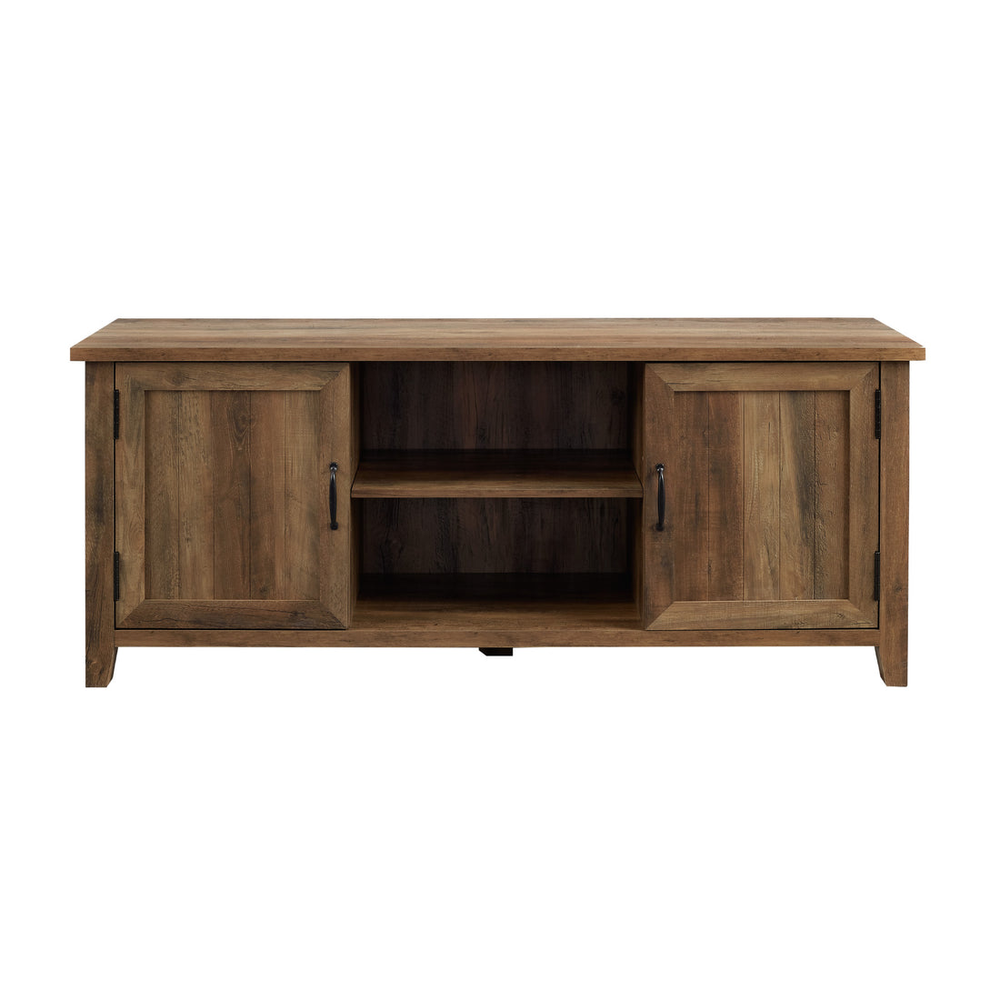 Classic Grooved Door Tv Stand For Tvs Up To 65" Rustic Oak Oak Mdf