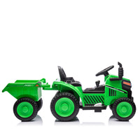 12V Kids Ride On Electric Tractor Black Knight,Kids Ride On Toy.2Wd,Non Skid Tires, Steering Wheel, Foot Pedal,With Removable Storage Tug,Light,Bluetooth,Music,Mp3,Usb,Power Display For Kids Aged 3 . Green 50 99 Lbs Polypropylene