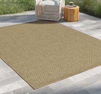 Earth Gc Ntl1004 Jute Jute 5 Ft. 3 In. X 7 Ft. 3 In. Indoor Outdoor Area Rug Natural Polyester Polypropylene