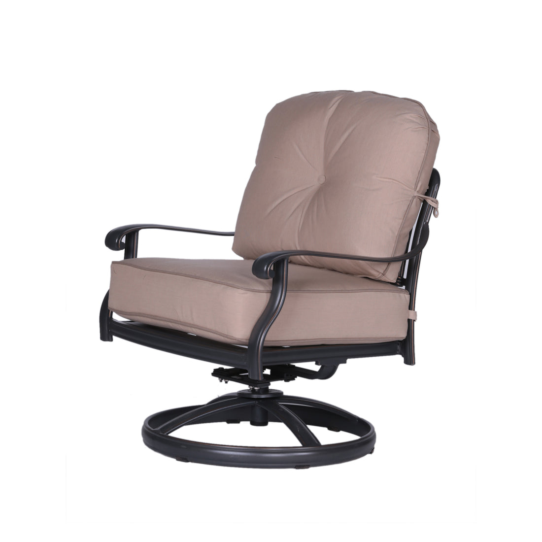 Club Swivel Chairs With Cushion, Quality Outdoor