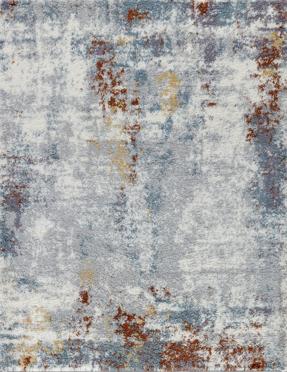 Loft Shag Gc Czy1010 Multi 5 Ft. 3 In. X 7 Ft. Shaggy Area Rug Grey Polyester