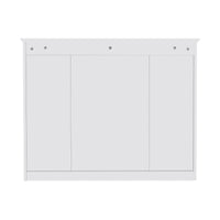 35'' X 27.5'' Medicine Cabinet, Wall Mounted Bathroom Storage Cabinet, Modern Bathroom Wall Cabinet With Mirror, Mirror Cabinet With 6 Open Shelves Not Include Bathroom Vanity White 1 5 Mirror