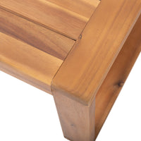 Paloma Seat Coffee Table Teak Beige Wood Waterproof Fabric