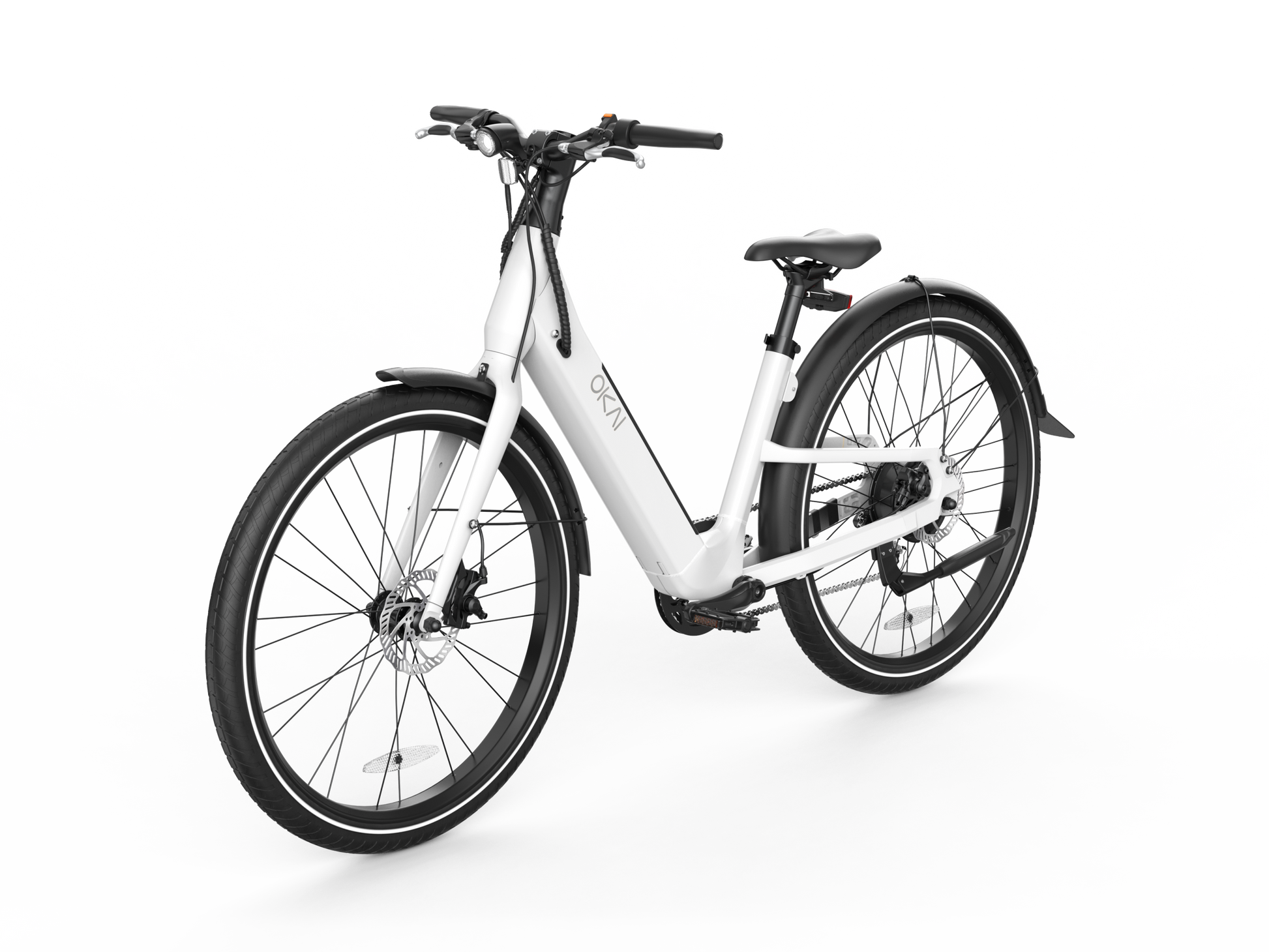 Electric Bike W 40 Miles Max Operating Range And 25 Mph Max Speed White White Aluminum