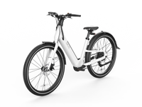 Electric Bike W 40 Miles Max Operating Range And 25 Mph Max Speed White White Aluminum