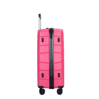 Hardshell Suitcase Spinner Wheels Pp Luggage Sets Lightweight Durable Suitcase With Tsa Lock,3 Piece Set 20 24 28 ,Rose Rose Polypropylene