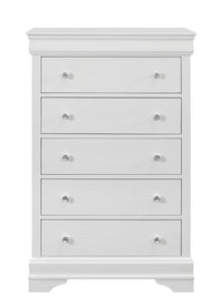 Shaker Crocodile Metallic White Chest White Solid Wood Mdf