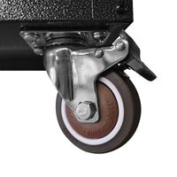 Heavy Duty Metal Garage Storage Cabinet With Wheels Sturdy And Durable Tool Storage Cabinet For Garage, Office, And Home Organizer Solutions Black Gray Steel