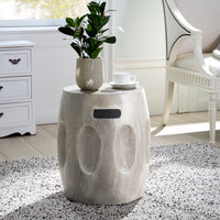 Ursa Side Table Geometry Gray Magnesium Oxide