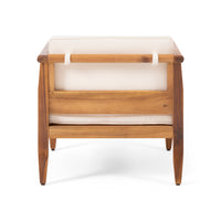 Aston Club Chair Cream Acacia Wood