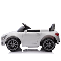 Licensed Mercedes Benz Cls 350,12V Kids Ride On Toy Car W Parents Control,2Wd,Four Wheel Suspension,Music,Bluetooth,Led Light,Usb,Power Display,Volume Adjustment,Speeds 1.24 3.11Mph For Kids Aged 2 4. White 50 99 Lbs Polypropylene