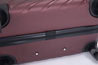 Luggage 4 Piece Abs Lightweight Suitcase With Rotating Wheels, 24 Inch And 28 Inch With Tsa Lock, 16 20 24 28 Wine Red Wine Red Abs