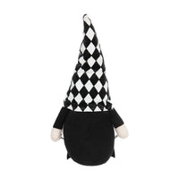 8.3X4.7X15.7" Fabric Gnome Decor, For Halloween Decor Black,White Polyester