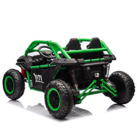 24V Two Seater Kids Ride On Utv W Parents Control,20In Seat Width,400W Super High Power,Four Wheel Suspension,Bluetooth,Mp3,Usb,Led Light,Horn,Rear Storage Space,Speeds 3.73 4.97Mph For Kids Aged 3