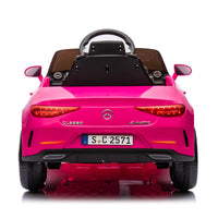 12V Kids Ride On Car W Parents Remote Control,Licensed Mercedes Benz Cls 350 For Kids,Four Wheel Suspension,Power Display,Music,Volume Control,Led Lights,Mp3,Usb Sd For Kids 37 95 Months. Pink 50 99