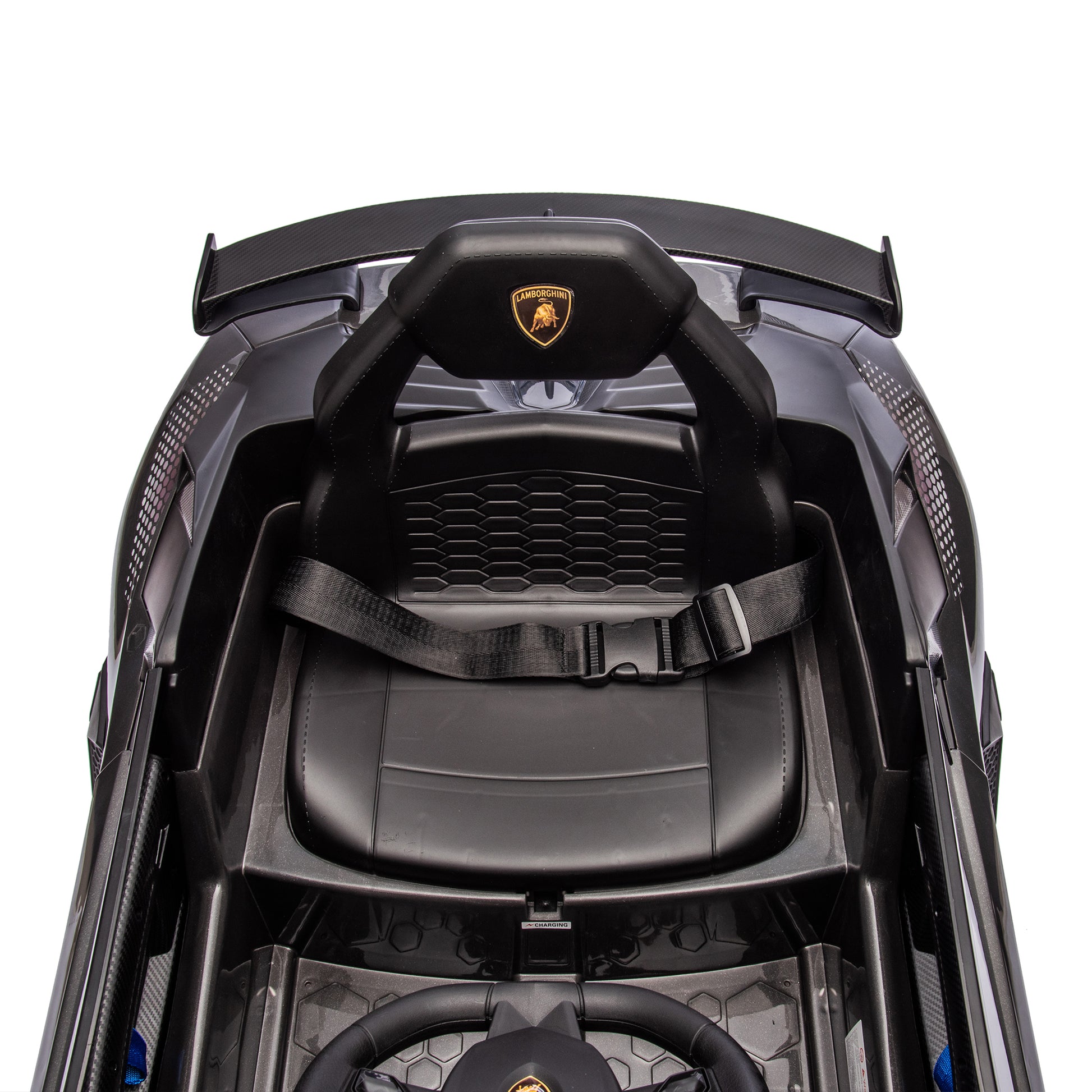 12V Kids Ride On Car W Parents Remote Control,Licensed Lamborghini Aventador Xago,Hydraulic Pressure Door,Slow Start,Early Education,Bluetooth,Adjustable Volume,Mp3,Usb,Led Lights For Kids Aged 3 8. Black 50 99 Lbs Polypropylene