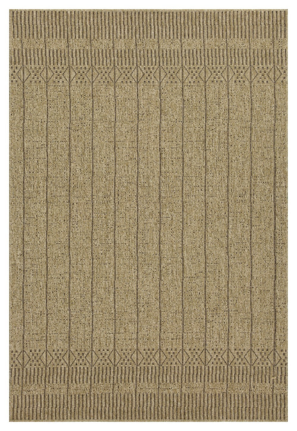 Earth Gc Ntl1009 Jute Mocha 2 Ft. 7 In. X 7 Ft. 3 In. Indoor Outdoor Area Rug Natural & Light Brown Polyester Polypropylene