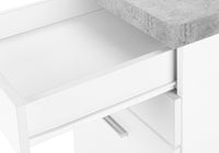 File Cabinet, Rolling Mobile, Storage Drawers, Printer Stand, Office, Work, White And Grey Cement Laminate, Contemporary, Modern White Particle Board