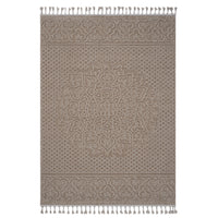 Naar Guros Collection 5X7 Beige Medallion Indoor Outdoor Area Rug Beige Polypropylene