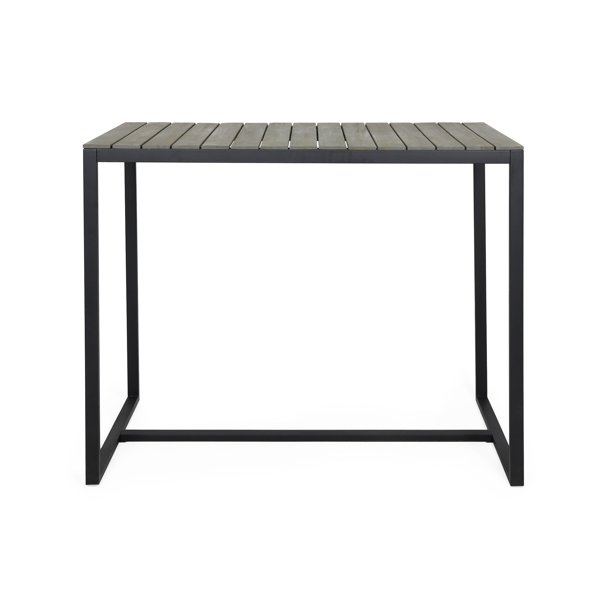 Ezra Bar Table Grey Black Acacia Wood