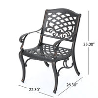 Phoenix Arm Chair Set Of 2 Copper Aluminium