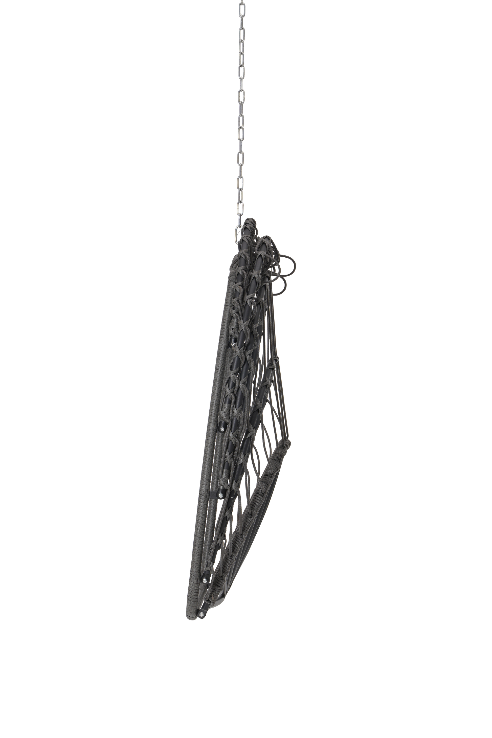 Outdoor Garden Rattan Egg Swing Chair Hanging Chair Pe Hang Chair Yes Sectional Dark Blue Water Resistant Frame Water Resistant Cushion Garden & Outdoor American Design Polypropylene Rattan