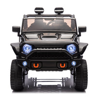 24V Two Seater Kids Ride On Truck Car W Parents Control,200W*2,Seat Width 20.28In,Four Wheel Suspension,Led Lights,Music,Mp3,Bluetooth,Two Independent Seat Belts,Suitable For Off Road For Kids Aged