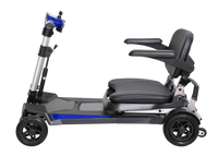 Manaul Folding Scooter M2085 Blue For Senior'S Easy Travel With Competitive Price Blue Abs,Aluminium Alloy,Pvc,Rubber