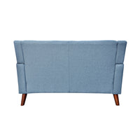 Seat Sofa Blue Wood Primary Living Space American Traditional Birch Foam Wood