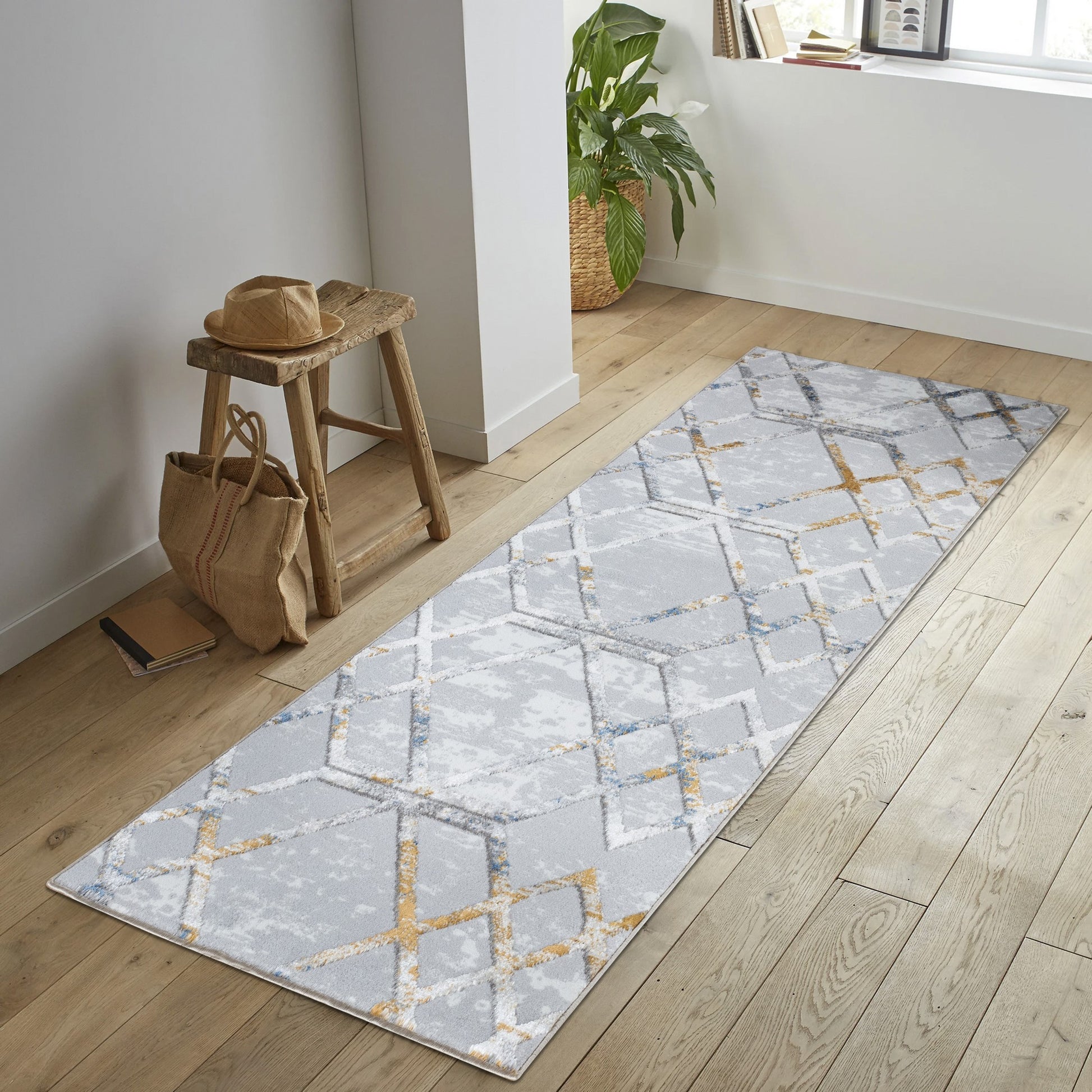 Nova Gc Soh9001 Multi 5 Ft. 3 In. X 7 Ft. Area Rug White Polyester