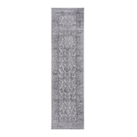 Naar Marfi Collection 2X8 Ivory Grey Oriental Non Shedding Living Room Bedroom Dining Home Office Stylish And Stain Resistant Area Rug Ivory Grey Polyester