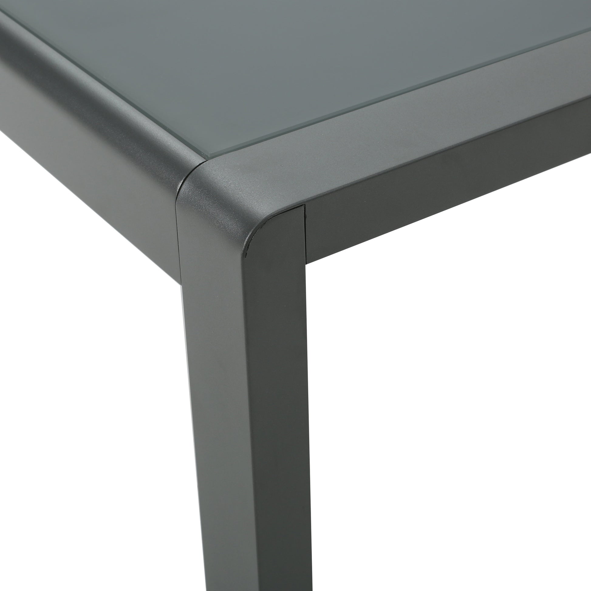 Cape Coral Kd Table Grey Dark Grey Aluminum