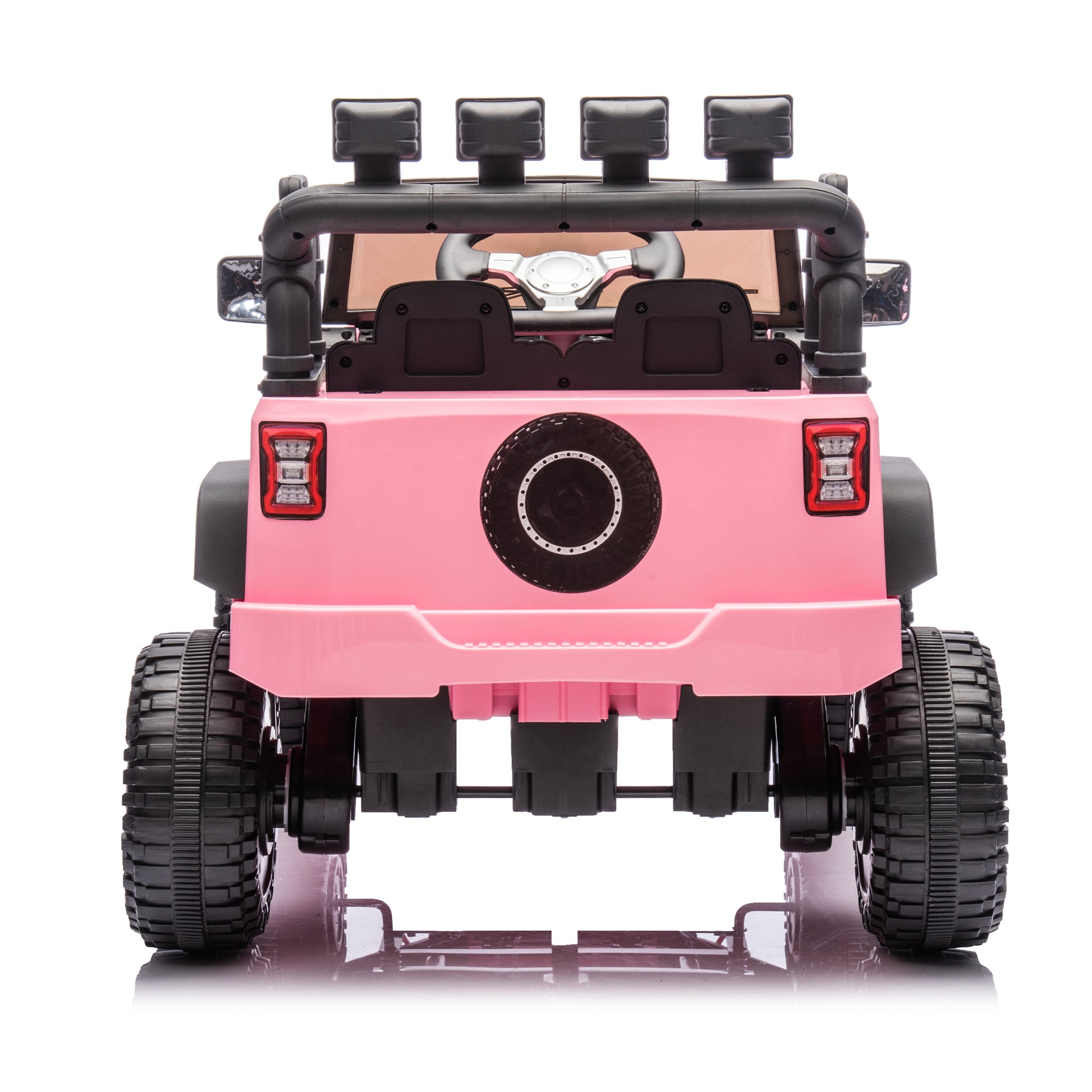 24V Kids Ride On Car W Parents Remote Control,400W Motor,Four Wheel Suspension,Adjustable Speed,Usb,Mp3,Music,Bluetooth,Large Display Screen,Power Display,Portable Handle,Safety Belt For Kids Aged 3