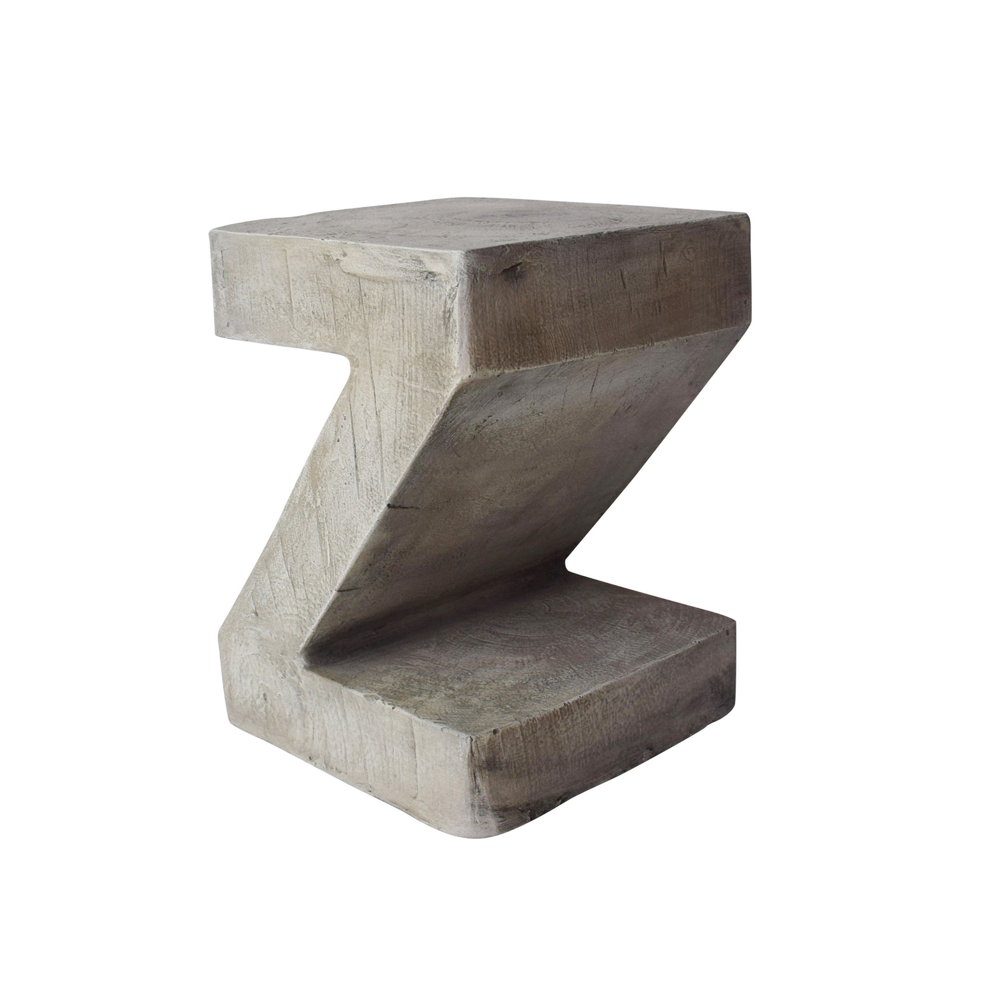 Side Table Light Gray Concrete