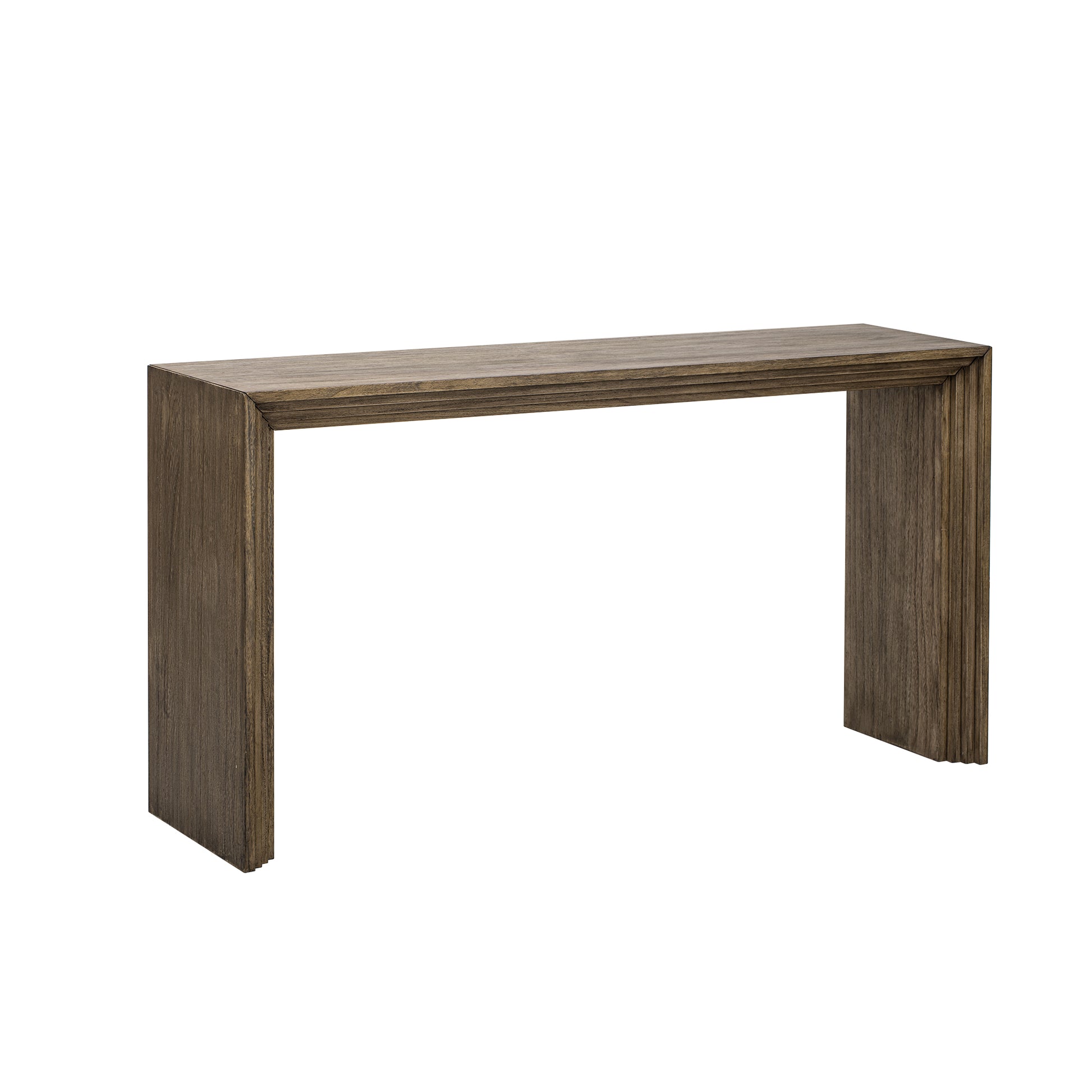 Modern Style Console Table Made Of Paulownia Solid Wood Veneer,Suitable For Foyer, Living Room, Or Entryway. Natural Mdf