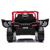 24V Kids Ride On Utv,Electric Toy For Kids W Parents Remote Control,Four Wheel Suspension,Low Start,Adjustable Speed,Multimedia Player,Early Education,Bluetooth,Rear Storage Space For Kids Aged 3 . Red 50 99 Lbs Polypropylene